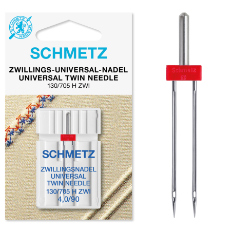 Le modèle de Aiguille double universal Schmetz  -  130/705 H ZWI