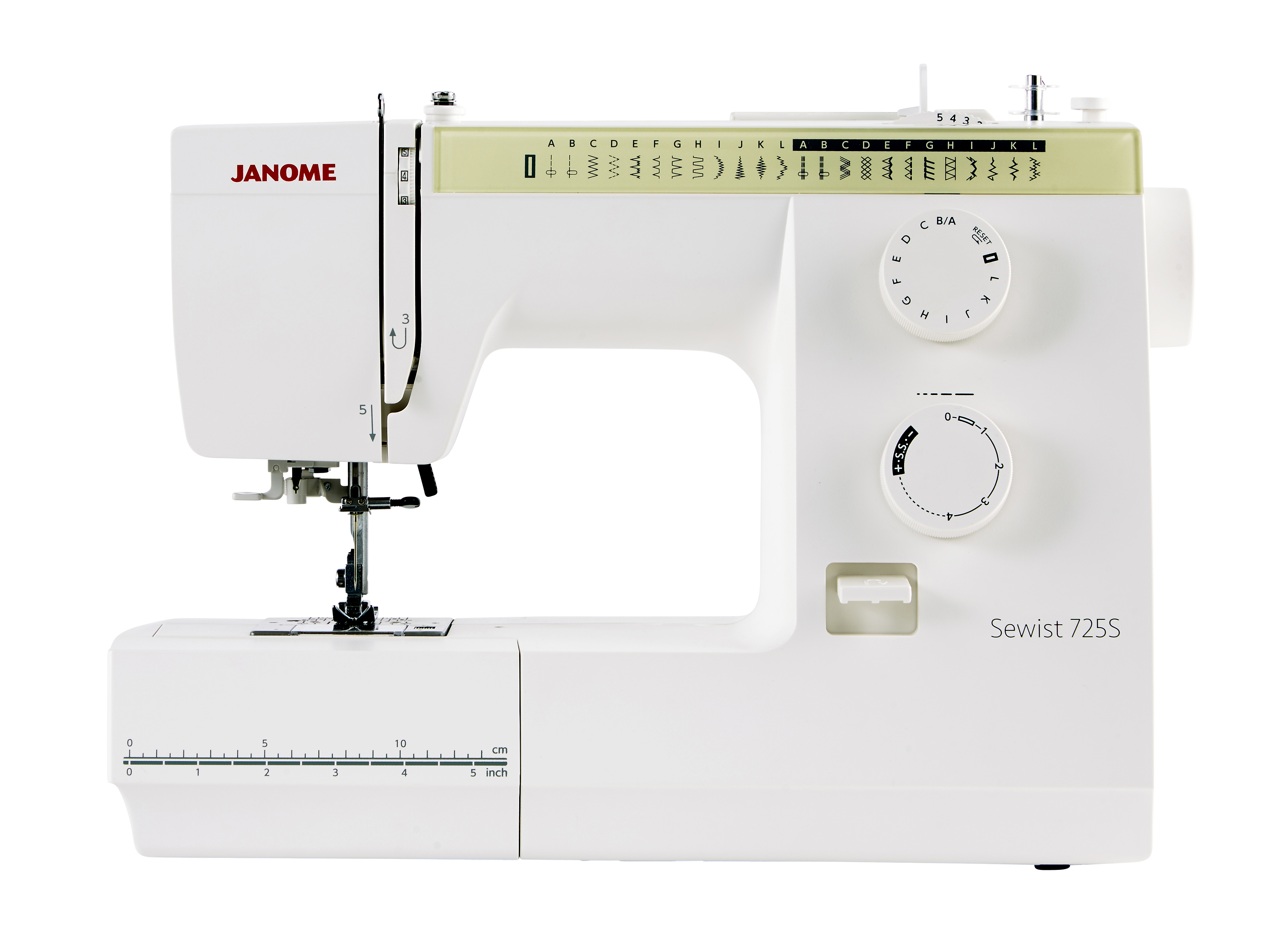 Machine à coudre mécanique Janome Sewist 725S | Comparatif Simac Services
