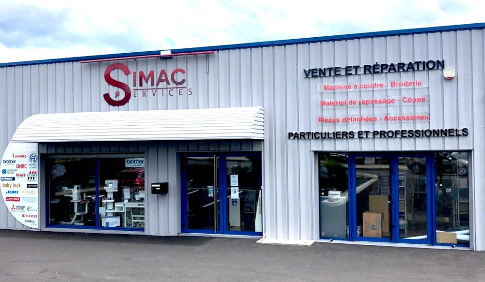 Façade du magasin de SIMAC Services à Limoges