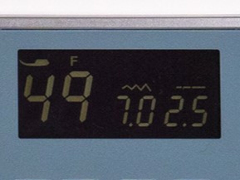 écran LCD de la machine à coudre Janome Jubilée 150