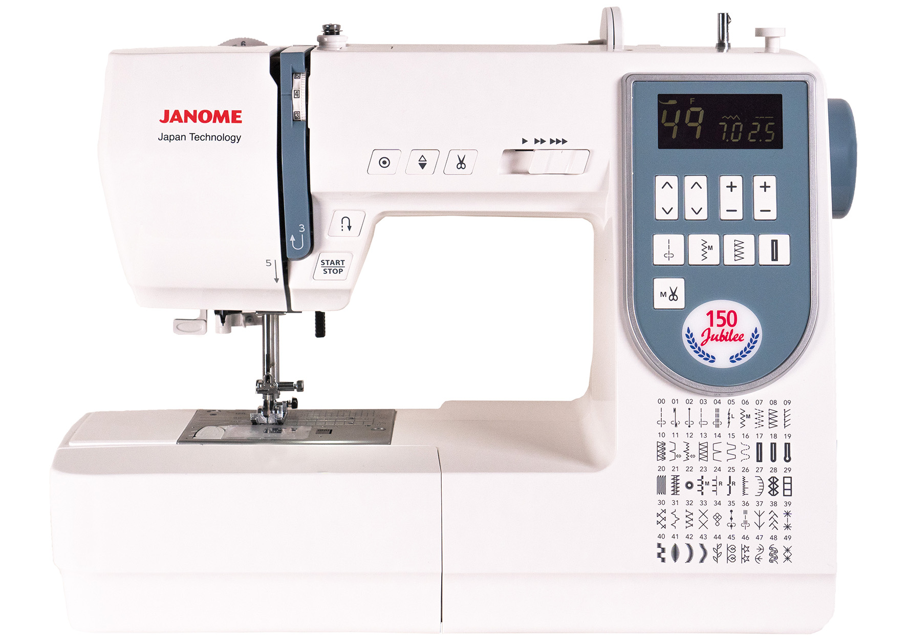 Machine à coudre Janome Jubilee 150 | Comparatif Simac Services